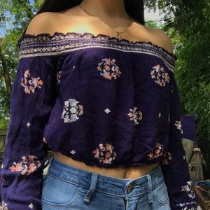 Off the Shoulder Floral Top